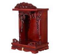 NEYTIIR Étagère Multifonctionnelle en Bois for Bouddha, Décoration Bouddhiste, Style Chinois, Support De Table De Méditation en Bois for Décoration(A,14 inches)