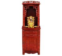 NEYTIIR Table De Bouddha, Ancienne Armoire Yumu, Niche Bouddhiste, Armoire À Plateforme Divine, Niche Divine, Dieu De La Richesse Domestique, Lieu, Dieu De La Richesse(B,120CM)
