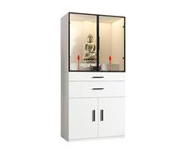 NEYTIIR Vitrina Budista, Mesa De Oración Con Espacio De Almacenamiento, Vitrina China Con Pedestal for Ofrendas, Ideal for Sala De Estar, Dormitorio, Oficina Y Baño.(White,50cm)