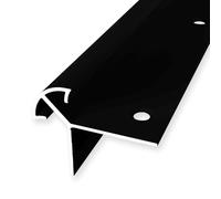 Nez de marche - 40 x 50 x 2500 mm - Profilé d'angle en aluminium lisse - Encastré - Noir - Hauteur de bordure : 15 mm Küberit