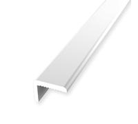Nez de marche 7 x 9,2 x 2550 mm - Profilé d'angle en aluminium lisse non percé - Blanc - Hauteur de bordure 0 à 4,5 mm Küberit