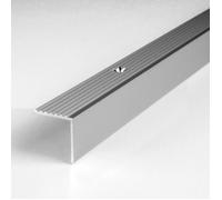 Nez de marche Alu anodisé Argent L 20 mm H 20 mm Long 1000mm À visser 1 pièce