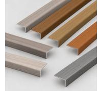 Nez de marche antidérapant, Cornière d'angle autocollante 20 25 30mm Profilé de finition aluminium en L, Barre de seuil, Jonction de sols escaliers imperméable