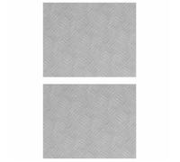 Nez de marche antidérapant - vidaXL - 50x40 cm - Argenté - Aluminium - Rectangulaire