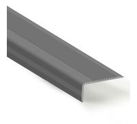 Nez De Marche Antidérapeant, Forme en L Profilé De Protection d'angle, Profilé De Marches D'escalier Intégral, Pour Les Bords D'escalier Extérieurs Ou Intérieurs(Light gray,5cm*2.5cm*1.5m)