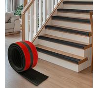 Nez de marche autocollant en PVC de 100x9.5cm - Protection antidérapante - Étanche - En forme de L - Pour l'extérieur et l'intérieur