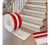 Nez de marche autocollant en PVC de 500x9.5cm - Protection antidérapante - Étanche - En forme de L - Pour l'extérieur et l'intérieur