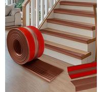 Nez de marche autocollant en PVC de 500x9.5cm - Protection antidérapante - Étanche - En forme de L - Pour l'extérieur et l'intérieur