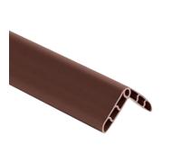 Nez de Marche Autocollant, Moulures de Bord D'escalier, Bande de Protection d'angle Anti-Collision Adaptée Aux Marches, Coins, Colonnes, Tables et Autres Bordures à Angle Droit(Brown,2.5 * 120cm)