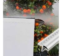 Nez de Marche Bande de Déviation de Pluie pour Bord Extérieur Extérieur, Rail d’Égouttement, Lignes d’Égouttement Courbées en Bec d’Aigle pour Mur et Toit(W25mm(1"),L130cm(51 1/8"))