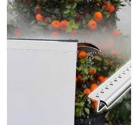 Nez de Marche Bande de Déviation de Pluie pour Bord Extérieur Extérieur, Rail d’Égouttement, Lignes d’Égouttement Courbées en Bec d’Aigle pour Mur et Toit(W19mm(3/4"),L400cm(157 1/2"))