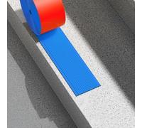 Nez de marche Bandes de roulement de traction Bordure d'escalier en caoutchouc Protecteur de bord de marche d'escalier auto-adhésif for extérieur/intérieur/maison/hôtels/centres commerciaux(Blue,3cm(1