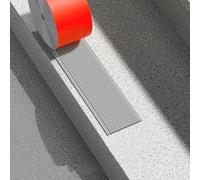Nez de marche Bandes de roulement de traction Bordure d'escalier en caoutchouc Protecteur de bord de marche d'escalier auto-adhésif for extérieur/intérieur/maison/hôtels/centres commerciaux(Gray,8cm(3