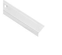 Nez de marche en aluminium forme en L 100 cm argenté 5 pièces avec insert antidérapant pour escalier intérieur extérieur rénovation sécurité