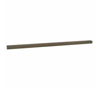 Nez de marche en aluminium marron 67 x 3 x 2 cm 10 pièces avec insert antidérapant pour escalier intérieur rénovation sécurité et design moderne
