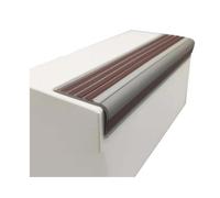 Nez De Marche En PVC Phosphorescent En Forme De L, Bande De Marche Autocollante Antidérapante, Tapis De Protection D'angle Lumineux De Nuit, For Marches D'escalier Intérieures(Brown,500cm/16.4ft)