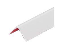 Nez de Marche Escalier Nez de Marche Couleur Crème avec Support Adhésif, Marches D'escalier PVC/Protection D'angle Mur Fenêtre, Bordure Sol Marches Bois Carrelage, Moderne(White)