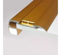 Nez de Marche Garniture De Bord D'escalier En Aluminium, Garniture D'angle En Forme De L Pour Une Utilisation Intérieure Et Extérieure,(11pieces,76in(193cm))