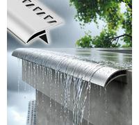 Nez de Marche Ligne de Goutte de Avant-toit, Déflecteur de Toit, Dispositif de Protection de Mur de Balcon et Patio, Canal de Dérivation des Eaux de Pluie(W35mm(1 3/8"),L280cm(110 1/4"))