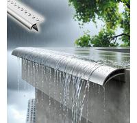 Nez de Marche Ligne de Goutte de Avant-toit, Déflecteur de Toit, Dispositif de Protection de Mur de Balcon et Patio, Canal de Dérivation des Eaux de Pluie(W19mm(3/4"),L120cm(47 1/4"))