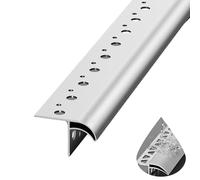 Nez de Marche Lignes de Goutte en Bec d’Aigle en Métal, Moulure de Goutte de Nez de Murs Extérieurs, Gouttières de Pluie pour Décor et Protection de Bord(W19mm(3/4"),L130cm(51 1/8"))