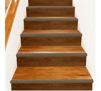 Nez de marche - VIDAXL - Pack 10 - Aluminium - Marron - 67 cm