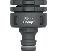 Fiskars Nez de Robinet, pour Robinets, Ø 21 mm (G1/2"), Ø 26,5 mm (G3/4"), Ø 33,3 mm (G1"), FiberComp, MULTI, Taille universelle, 30 g, noir/gris, 1027056