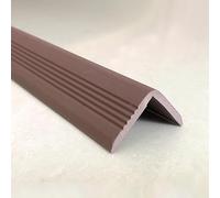 Nez de sol autocollant en caoutchouc antidérapant pour sols stratifiés 40 x 40 mm Marron 6 m Protection parfaite des bords pour plus de sécurité et de durabilité
