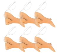 Nez de sorcière, 6pcs accessoires de sorcières drapes drôles drôles et réalistes avec des accessoires d'Halloween pour le cosplay, la scène, le costume, les masques
