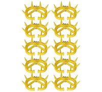 Nez de Vache épine sevré Couvre-Nez épaissi Hérisson Veau Anneau de Nez de Vache Sevrage éperons de Nez Animal sevré Bovins en Plastique 10 Pièces Anneau de Nez de Veau pour