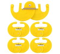 Nez du mollet, 5 x nez pour le sevrage des vaches, outils de reproduction de bétail à la ferme, kits épais d'arrêt de traite contre la succion pour le sevrage