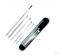 Nez - Oreilles,Kit De Nettoyage De Cérumen En Acier Inoxydable,5 Pièces,Cure Oreille Portable,Outil De Soin Des - Type With Box