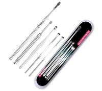 Nez - Oreilles,Kit De Nettoyage D'oreilles En Acier Inoxydable, Coton Tige, Cure Oreille, Curette, Dissolvant De - Type 5pcs Kit