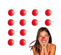 Nez rouge de clown, nez de clown lumineux,Nez de clown de éclairé | Nez de clown de éclairé élastique, accessoires de déguisement de clown, décor de nez rouge pour les fêtes de Noël et d'Hallowe