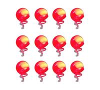 Nez rouge LED - ABS 3,7 x 4 cm, 12 pièces | Nez de clown de éclairé avec bande élastique | Accessoires de costume mignons qui créent une lueur rouge vif pour les événements de Noël, les fêtes