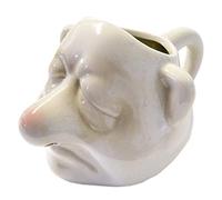 Nez, Séparateur de Blanc D'œuf en Céramique, Tamis à œufs en Forme de Nain, Design Beau et Amusant, Facile à Utiliser, Facile à nettoyer. Bon pour la Pâtisserie, la Cuisine (WHITE)