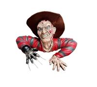 nezababy Freddy Statue Nightmare Krueger Tomb Walker Décor Halloween Horreur Décoration Cadeau Figurine mobile Décoration Accessoires d'Halloween (Statue Freddy avec chapeau)