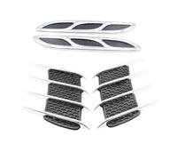 NEZIH 1 Paire Aérateurs Latéraux D'aile de Voiture pour Mercedes Benz M Class ML W163 W164 W166, Autocollants de Décoration D'aile de Voiture Requin Branchies Autocollant DéCoratif,C