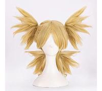 NEZIH Anime Nara Temari Cosplay Perruque Perruque Dorée À Quatre Tresses Costume Party Cartoon Perruques Universelles One Size Wig, Convient pour La Fête d'halloween, L'exposition D'anime