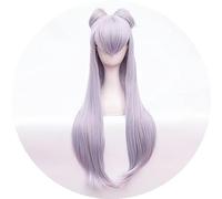 NEZIH Cosplay Wig Anime Cosplay Perruque, Femmes Perruque Longue Gris Violet for KDA Evelynn Agony's Embrace Perruques avec Bonnet De Perruque, for La Fête Quotidien Halloween