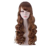 NEZIH Halloween Fashion Christmas Party Dress Up Perruque Hermione Granger-Moyen-Longueur Cheveux Bouclés Brillant Cosplay Perruque, avec Capuchon De Perruque, Accessoires Décoratifs