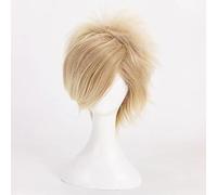 NEZIH Perruque Cosplay Anime, Axis Powers Hetalia Denmark Perruque, Perruque Marron Doré, avec Filet De Cheveux Gratuit, pour Fête Carnaval Halloween Perruques, Accessoires De Décoration