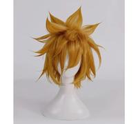 NEZIH Perruque Cosplay Anime, Kingdom Hearts Ventus Perruque, Perruque Jaune, avec Filet De Cheveux Gratuit, pour Fête Carnaval Halloween Perruques, Cadeau Animé, Accessoires décoratifs