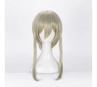 NEZIH Perruque Cosplay Anime, Soul Eater Maka Albarn Perruque, Perruque Double Queue De Cheval en Lin, avec Filet De Cheveux Gratuit, pour Fête Carnaval Halloween Perruques, Cadeau Animé