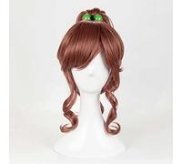 NEZIH Perruque Cosplay,Perruque De Cosplay Sailor Moon Sailor Jupiter,Long Brown Perruque,avec Filet De Cheveux Gratuit,Halloween Costume Cosplay,pour Fête Carnaval Noël, Accessoires,Vert