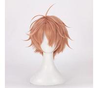 NEZIH Perruque De Cosplay Idolish7 Izumi Mitsuki, Perruque Inversée Rose Et Orange, avec Filet De Cheveux Gratuit, Halloween Costume Cosplay, pour Fête Carnaval Noël Accessoires