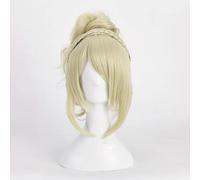 NEZIH Perruque Longue Final FANTASY15 Lunafreya Nox Fleuret Cosplay pour Halloween Fête Costumée, Perruque Blonde en Lin, Convient pour Les Fêtes d'halloween, Les Carnavals Animés