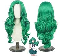 NEZIH Sailor Moon Mercury Mars Jupiter Venus Venus Uranus Neptune Pluto Saturne Chibi Cosplay Perruques for Halloween Parti Sailor Jupiter, Accessoires Déco Femme, Cadeau Animé