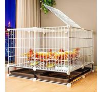 NEZIH Stylo Au Poulet, Poulaillers Pour 2/3/4/5/6/7/8/9/10 Poulets, Canard Coopérative, Avec Verrouillage de Porte D'Animaux/75 * 75 * 49Cm