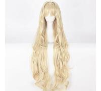NEZIH Vocaloid3 Seeu Wig Cosplay Cheveux Longs Bouclés Blond Clair Wig Halloween Play Costumes Perruques, avec Bonnet De Perruque, Accessoires Décoratifs, Cadeau pour Les Fans D'anime